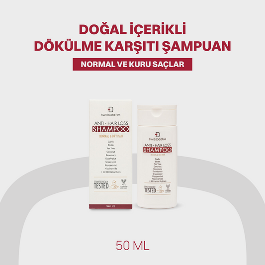 Doğal İçerikli Dökülme Karşıtı Şampuan Normal-Kuru Saçlar - 50 ml
